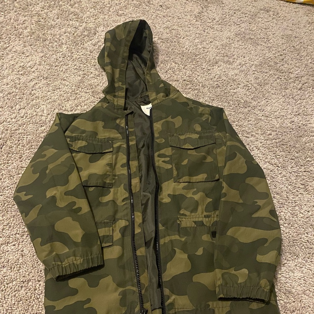 Boys Camo Windbreaker Jacket